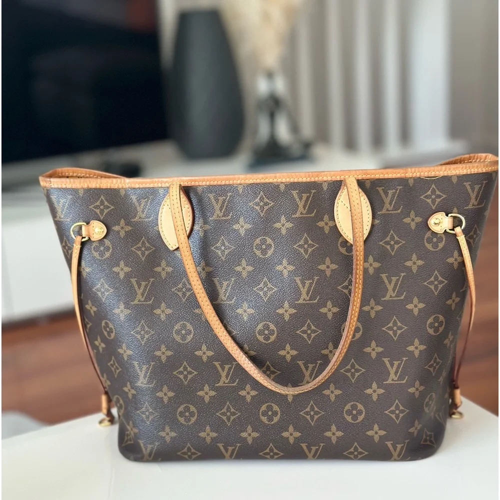 Louis Vuitton Neverfull Tote MM Brown Canvas Monogram - Picture 5 of 16